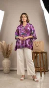 K 924 Vol 3 By Naisha Cotton Printed Ladies Kaftan Style Shirt Tops 